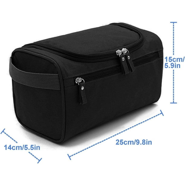 Neceser para hombre AOBETAK grande impermeable para colgar neceser de maquillaje bolsa de cosmeticos de viaje para ninos mujeres y hombres negro 1 unidad ER Bodega Aurrera en linea