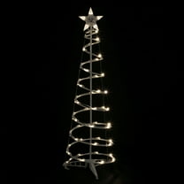 Northlight LED Lighted Spiral Outdoor Christmas Tree - 4' - Warm White Lights