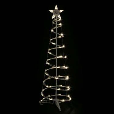 Northlight LED Lighted Spiral Outdoor Christmas Tree - 4' - Warm White Lights