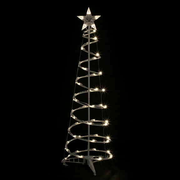 Northlight LED Lighted Spiral Outdoor Christmas Tree - 4' - Warm White Lights