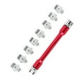 thumbnail image 1 of Juego de llaves CNC para radios de motocicleta, longitud de 5,0 a 6,8, 93 mm/3,7 pulgadas, para la mayoría de las motos, color rojo, 1 of 5