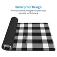 thumbnail image 4 of Balery White And Black Plaid Mouse Pad ,15.8x29.5 In Large Gaming Mouse Pad Desk Mat Long Non-Slip Rubber Stitched Edges,Waterproof Mousepad Desk Mat For Gamer Office Home, 4 of 9