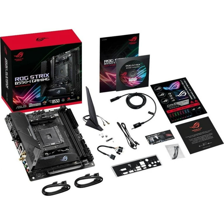 Asus ROG Strix B550-I GAMING Desktop Motherboard, AMD B550 Chipset