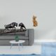 thumbnail image 2 of Escultura animal moderna de Feng Shui, figura de toro, oso y gato, obra de arte coleccionable de resina china para escritorio, estantería, sala de est, 2 of 8