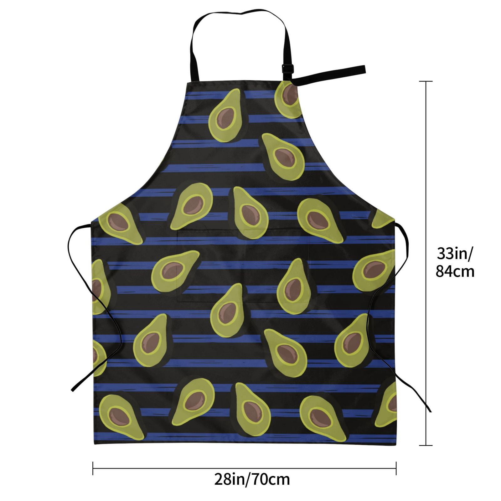 Kdxio Avocado Apron with Pockets Adjustable Kitchen Aprons for Men Women Waterproof Aprons for Cooking,Drawing,Crafting, Baking Household Cleaning