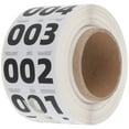 thumbnail image 4 of 1 Roll Circle Number Sticker Warehouse Organization Inventory Stickers Adhesive Number Labels, 4 of 9