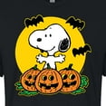 thumbnail image 3 of Peanuts - Snoopy Pumpkin Patch - Juniors Cropped Cotton Blend T-Shirt, 3 of 6