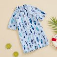thumbnail image 2 of Gupgi 0-3Years Toddler Boy Rash Guard Playsuits Short Sleeve Swimwear Trees Print Surfboard, 2 of 8