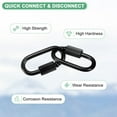 thumbnail image 2 of Uxcell 6-Pack Chain Quick Links, M5 Electroplated Iron 1.92 Inch Heavy Chain Connector Link 33Lbs Weight Capacity, 2 of 6