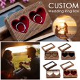 thumbnail image 2 of Wedding Box Wood box for Proposal Rustic Carve Engagement Ho, 2 of 8
