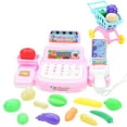 thumbnail image 2 of Children's Supermarket Cash Toy Set, Lighting Sound Effects, Simulation Checkout, Banknote Card Currency Exchange, Scanner Function, Vegetables Accessories, Role-Play, Safe ABS, 2 of 9