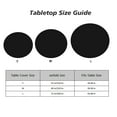 thumbnail image 7 of Round Fitted Tablecloth with Elastic Black Round Outdoor Tablecloths Fitted Table Covers for Round Tables Waterproof Reusable Vinyl Table Cloth for Indoor and Outdoor 62"-68", 7 of 7