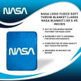 thumbnail image 7 of NASA Logo Fleece Soft Throw Blanket | Large NASA Blanket | 60 x 45 Inches, 7 of 7