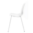 thumbnail image 2 of Unique Furniture 18.5''H Contemporary Plastic Dining Chair in White (Set of 2), 2 of 5