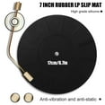 thumbnail image 3 of Turntable Mat, Black Vibration Reduction Turntable Platter Mat 6.7 Inch Anti Slip Rubber  for Phonographs, 3 of 7