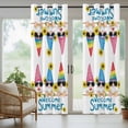 thumbnail image 4 of Dwarf Sunflower Outdoor Curtains for Patio, Welcome Summer Waterproof Outside Curtains Privacy Blackout Curtain for Porch Pergola Cabana, 1 Panel 54W x 84L Inch, 4 of 9