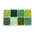 thumbnail image 5 of 4200pcs 8/0 Glass Seed Beads Round Loose Spacer Beads Green 3mm Hole: 1mm, 5 of 7