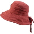 thumbnail image 2 of CoCopeaunts Wide Brim Bucket Hat Ladies Summer Sun Hat for Women Girls Travel Beach Casual Banquet Fisherman Hat Bow Drawstring, 2 of 8