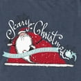 thumbnail image 2 of Men's The Nightmare Before Christmas Scary Christmas Santa Claus Graphic Tee Navy Blue Heather 2X Large, 2 of 4