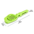 thumbnail image 5 of Stainless Steel Multipurpose Slicer, Green - Egg Mushroom Strawberry Tomato Kiwi Fruit Cutter Divider Separator with Seven Blades Long Handle Cooking Kitchen Home Gadgets Tool Accessories, 5 of 6