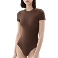 thumbnail image 1 of Body de manga corta con cuello redondo para mujer Camiseta de la colección Smoke Cloud TopsChocolate3X-Large esquí esquí Gafas de esquí, 1 of 1