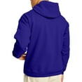 thumbnail image 2 of Hanes Mens EcoSmart Fleece Hoodie, M, Purple, 2 of 4