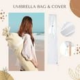 thumbnail image 6 of LAGarden BOHO 9' Fringe Patio Umbrella with Tassels UPF50+ Boho Style 5-Year-Non-Fading for Outdoor Yard Market Butter Twisted Root, 6 of 9