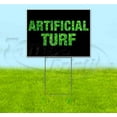thumbnail image 1 of Artificial Turf (18" x 24") Yard Sign, Includes Metal Step Stake, 1 of 6