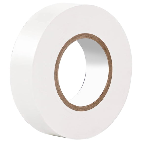 65.61 Feet x 0.71 Inch Waterproof Electrical Tape White Plastic PVC -4℉ to 176℉ High Temp Flame Retardant Protection Adhesive Tape Roll