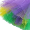 thumbnail image 3 of St. Patrick's Day Tulle Skirts Womens Rave Outfits Elastic Waist Tutu Mesh Mini Skirts Dance Party Yellow, Free Size, 3 of 5