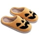 thumbnail image 1 of Zapatillas de piel esponjosa para Halloween, acogedoras calabazas, fantasmas, planas, sin cordones, suministros para el hogar, 1 of 9