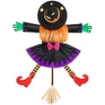 thumbnail image 1 of Crashing Into Tree With Broom Climbing Witch Halloween Decoration Door Porch Tree Decoration Props, 1 of 6