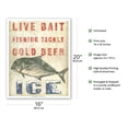 thumbnail image 2 of Hawaii Bait Stand Sign - Fishing Tackle Cold Beer Ice - Vintage Advertising Poster by Wade Koniakowsky - Fine Art Matte Paper Print (Unframed) 16x20in, 2 of 4