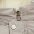 thumbnail image 5 of SYNPOS 2-7T Little Kid Girl Boy Hooded Fleece Parka Jacket Puffer Long Down Coat, 5 of 10