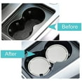 thumbnail image 4 of 2PCS Car Cup Coaster Universal Vehicle Bling Travel Auto Cup Holder Bling Car Accessories 2.75 inch,Rhinestone Anti Slip Insert Coaster for Most Car Interior(Pink), 4 of 7