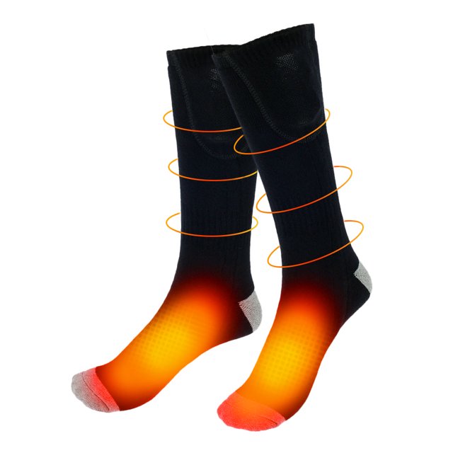 Muyoka Calcetines térmicos eléctricos Calcetines térmicos recargables para acampar al aire libre Ciclismo Calcetines térmicos Muyoka Hogar