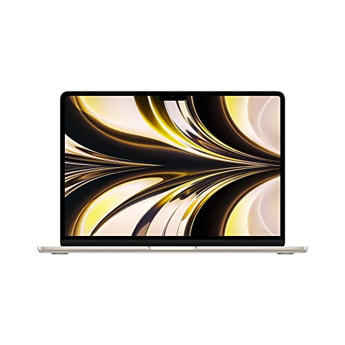 Computadora portátil Apple MacBook Air 2022 con chip M2: pantalla Liquid Retina de 13,6 pulgadas, 8 GB de RAM, almacenamiento SSD de 256 GB, Starlight