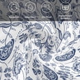 thumbnail image 5 of Boho Blue Floral Cloth Napkins, Vintage Farmhouse Paisley Plant Leaf Washable and Reusable Dinner Napkins Set of 4, Table Napkin for Kitchen Party Birthday Wedding Hotel Housewarming 20"x20", 5 of 8