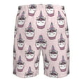 thumbnail image 6 of Kdxio Cute Cupcake Pattern Mens Casual Shorts - Drawstring Summer Beach Sports Shorts for Men, 6 of 9