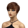 thumbnail image 2 of Lydell Short Straight Silver Heat Ok Full Synthetic Wig for Women, 2 of 7