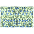 thumbnail image 2 of Linen Kitchen Curtains Blueberry Zigzag Tier Curtains Tier Kitchen Living Room Bedroom Balcony 2 Panels 27x24 Inch, 2 of 9
