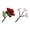 August, variant on Lynono Co.,Ltd DIY Birth Flower Bouquet Flower Hand Blown Glass Birth Month Flower with Stem