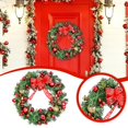 thumbnail image 2 of Christmas Ball Wreath for Front Door, Artificial Garland with Classic Ball Ornaments, Xmas Wreath for Home, Party, and Decorative Hanging, 2 of 6