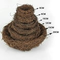 thumbnail image 3 of 2pcs 3.1inch Rattan Bird's Nest Crafts Handmade Dry Natural Bird's Nest for Garden Yard Home Party Wedding Decor No Eggs, 3 of 6