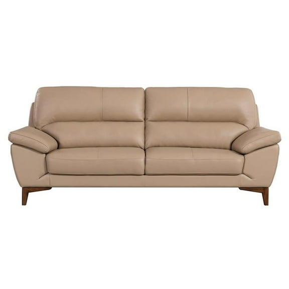 EK080 Tan Color With Italian Leather Sofa