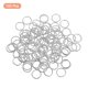 thumbnail image 3 of Anillas de salto abiertas Uxcell 100Pack 12mm conectores en forma de O para hacer joyas, oro blanco, 3 of 7