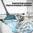 thumbnail image 4 of Heavy-Duty Toilet Plunger with Reinforced Rubber Cup | High Pressure Vacuum Suction for Unclogging Toilets | 5.9x20.8 Inch Household Bathroom Plunger in Blue, 4 of 6