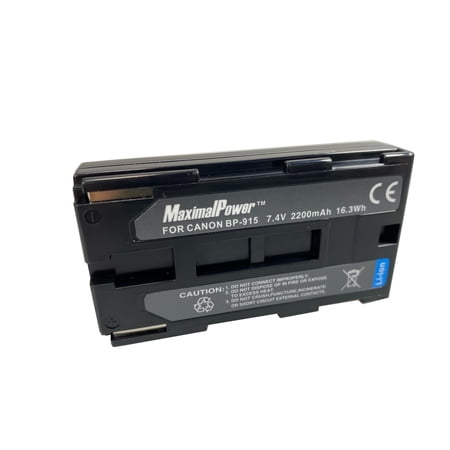 MaximalPower Replacement 2200 mAh Battery Compatible for Canon BP-915 BP930 VL-10LI ES4000 ES8400V ES75 ES8200V ES8100V ES50 ES55