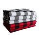 thumbnail image 1 of 6Pcs Check Collection, Classic Farmhouse Tabletop Set, Napkin Set, 3 Red and 3 White, 1 of 5