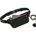 thumbnail image 3 of Outdoor Waist Pack, Waist Bag Adjustable Strap Close Fitting Neoprene  For Exercise Rose Red, 3 of 8